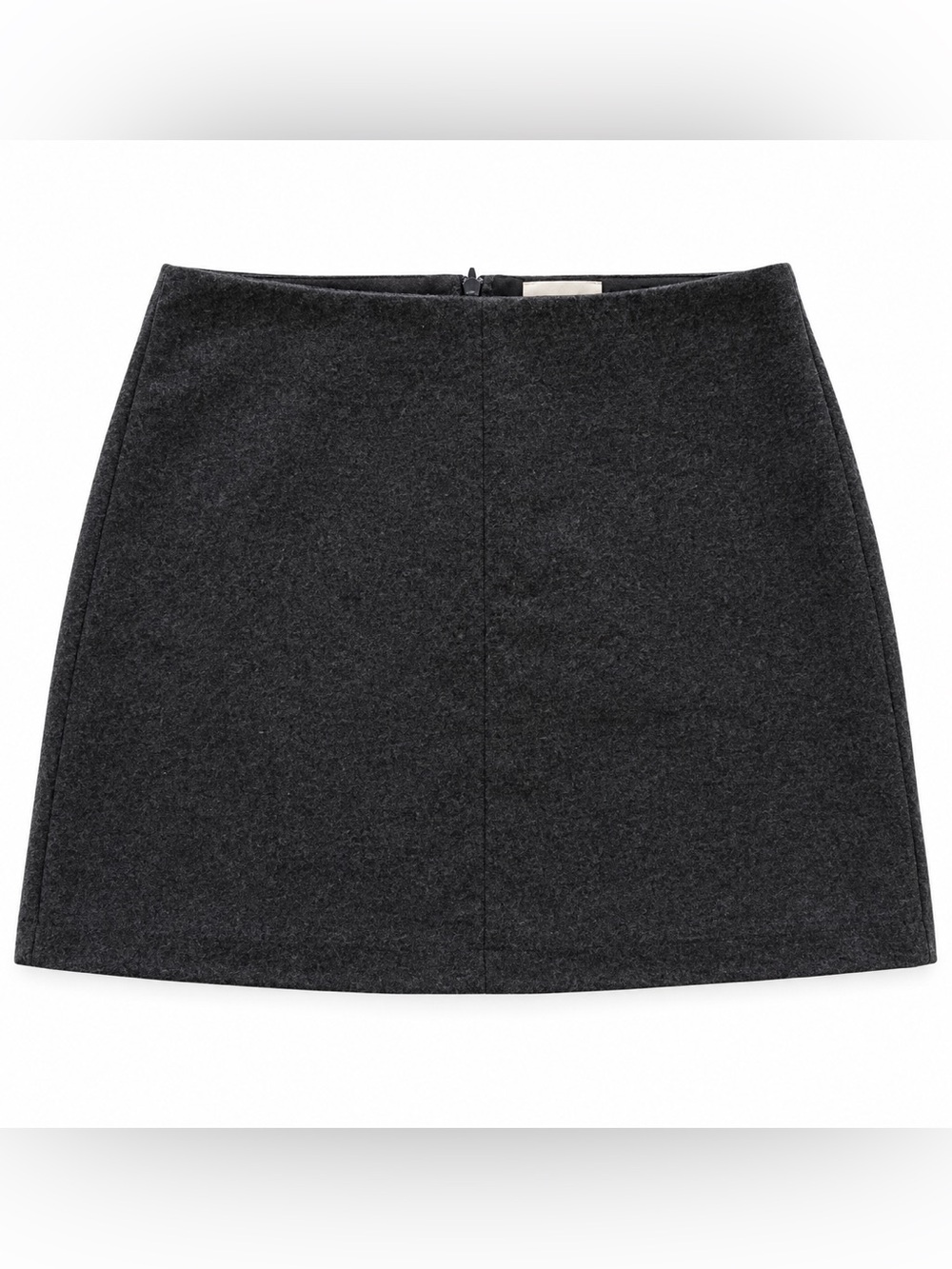 Wilfred Charcoal Gray Mini Skirt